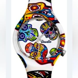 Doodle White Watch White Calvaras Mood NWT